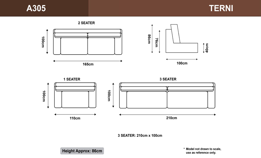 Terni Leather Sofa Lounge Set